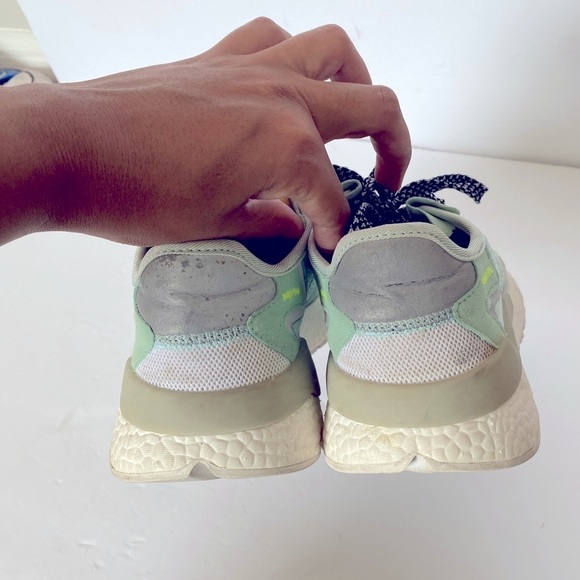 ADIDAS Teal Running Gym Blue White - Picture 5 of 9